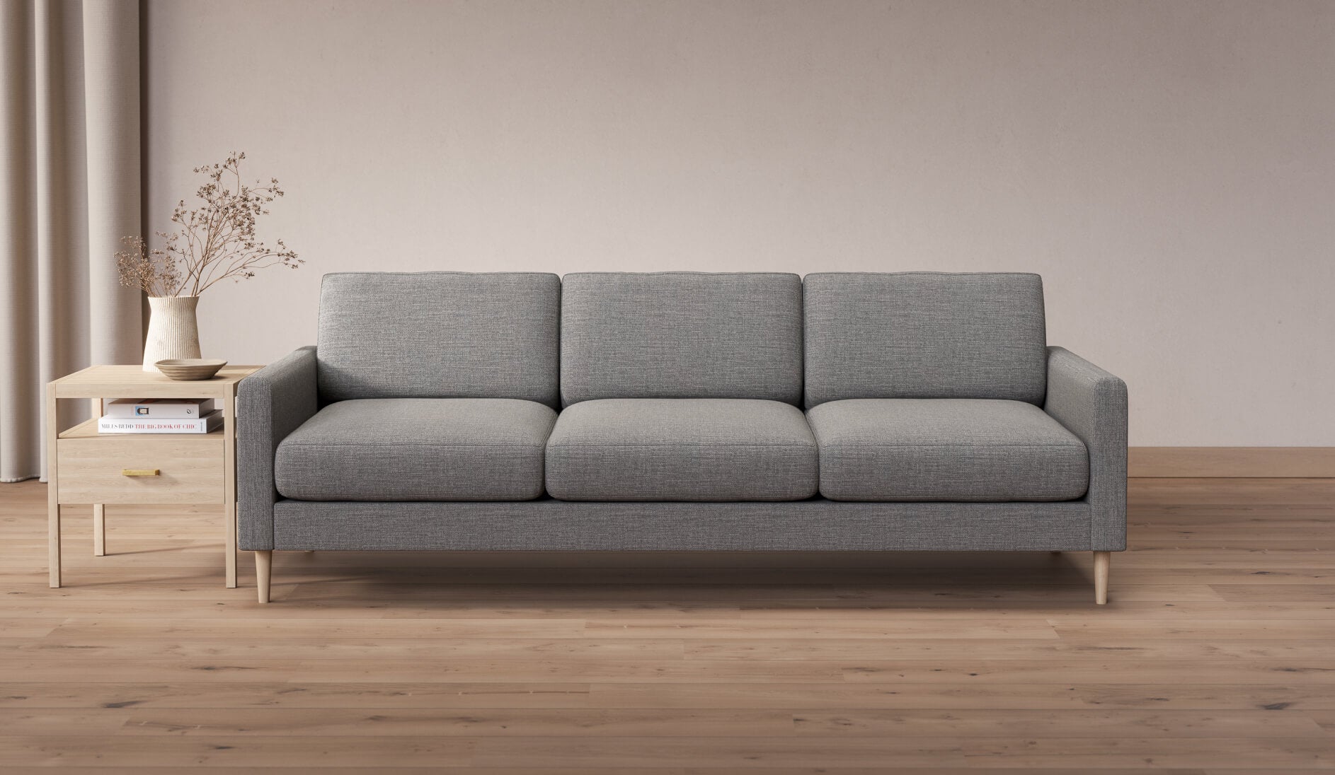 IRL: Lala Sofa in Smart Aluminum fabric