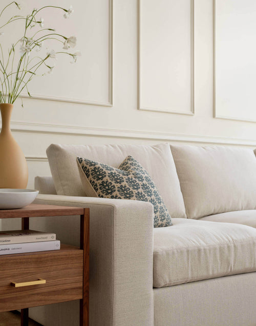 IRL: Rio Grand Corner Sectional in Elder Snow fabric