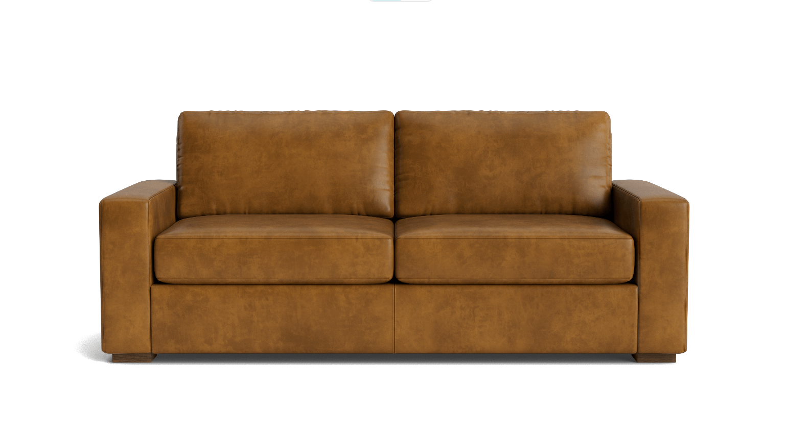 Rio Sofa Bed in Leather with Natural Latex Mattress & Cushion