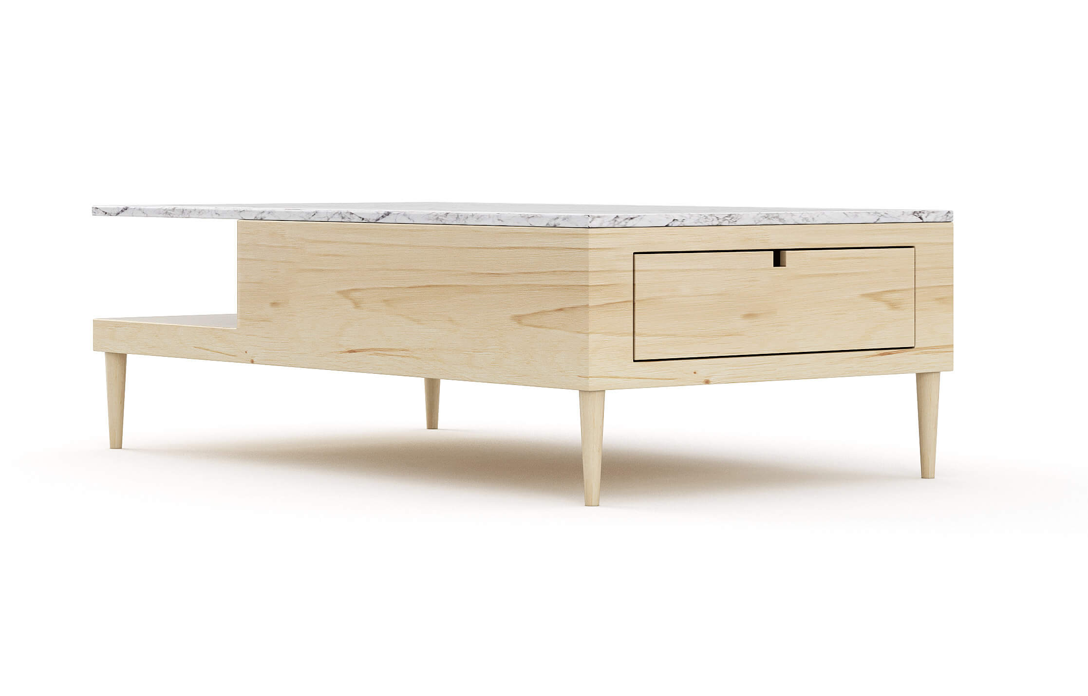 Shown in Maple with a drawer