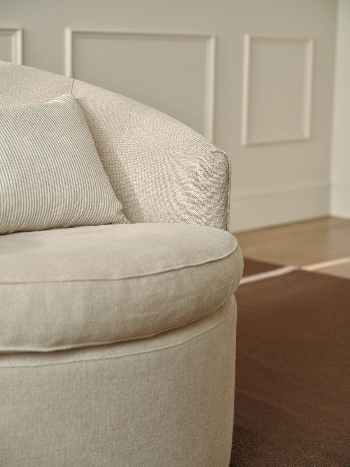 IRL: Clara Chair in Stonecrop Linen Flax