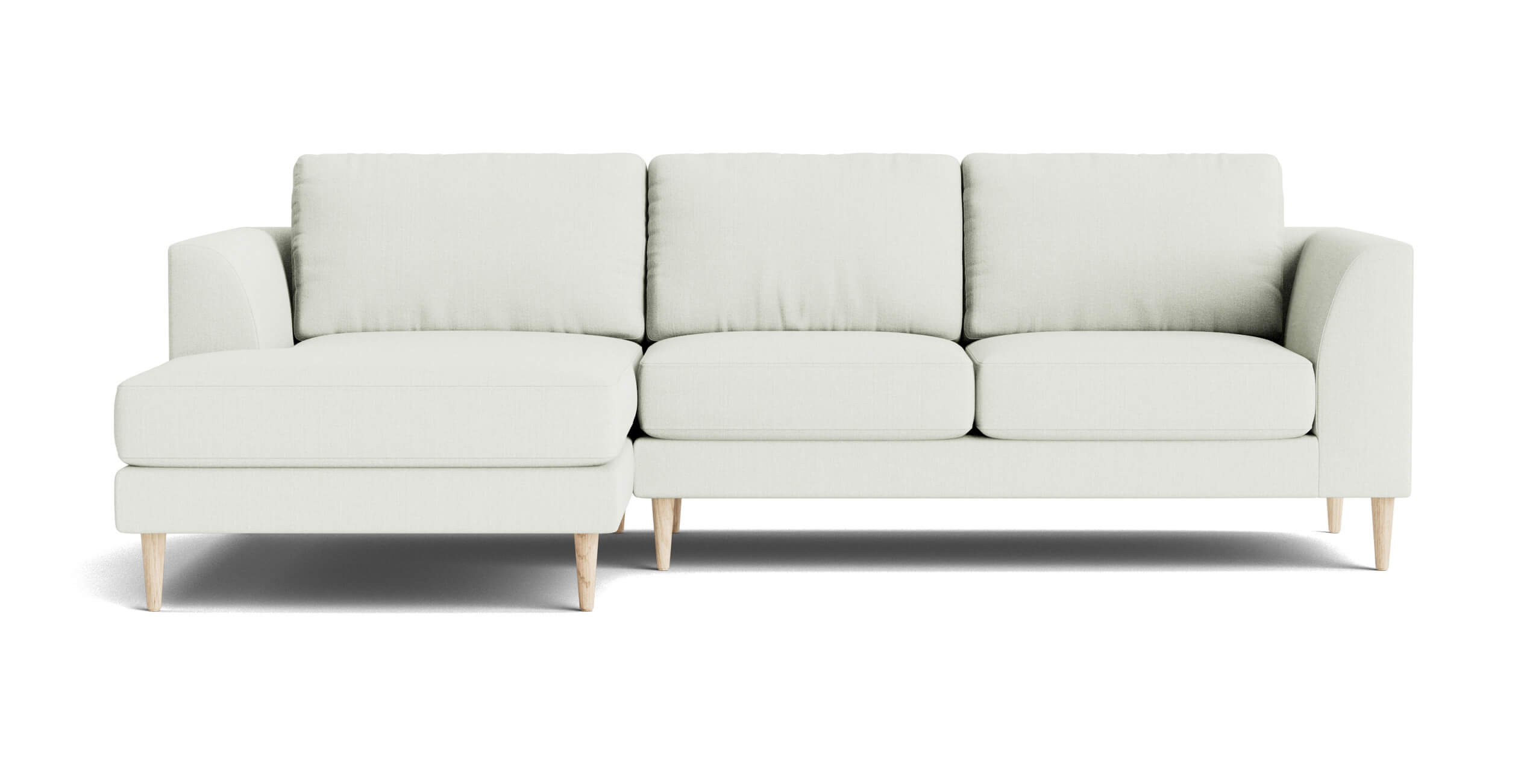 G: Dekayess Chaise Left Sectional in Juneberry Porridge fabric