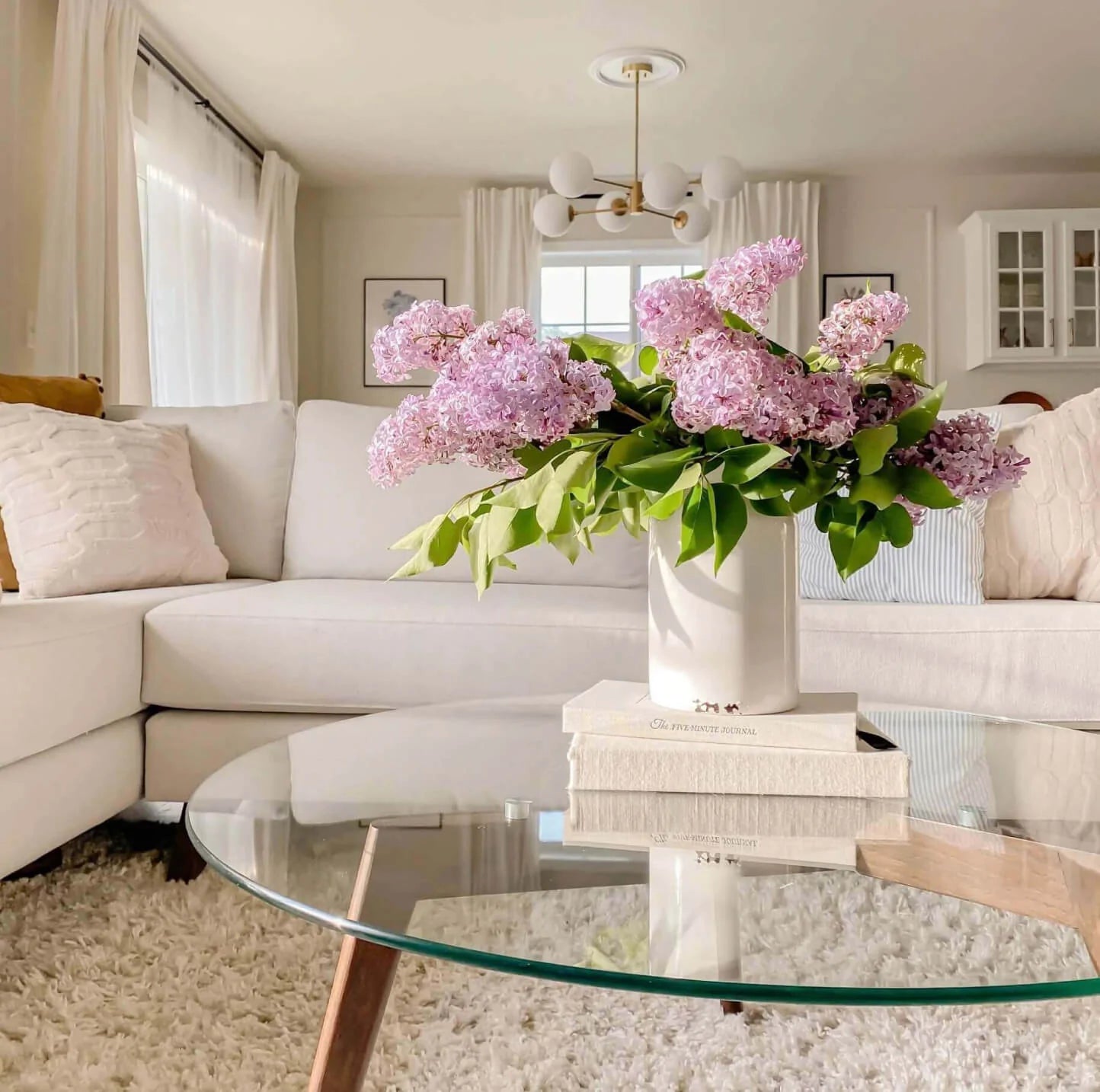 Angela's (@saffronavenue). Pictured: Mota Chaise Sectional in Texture Oyster