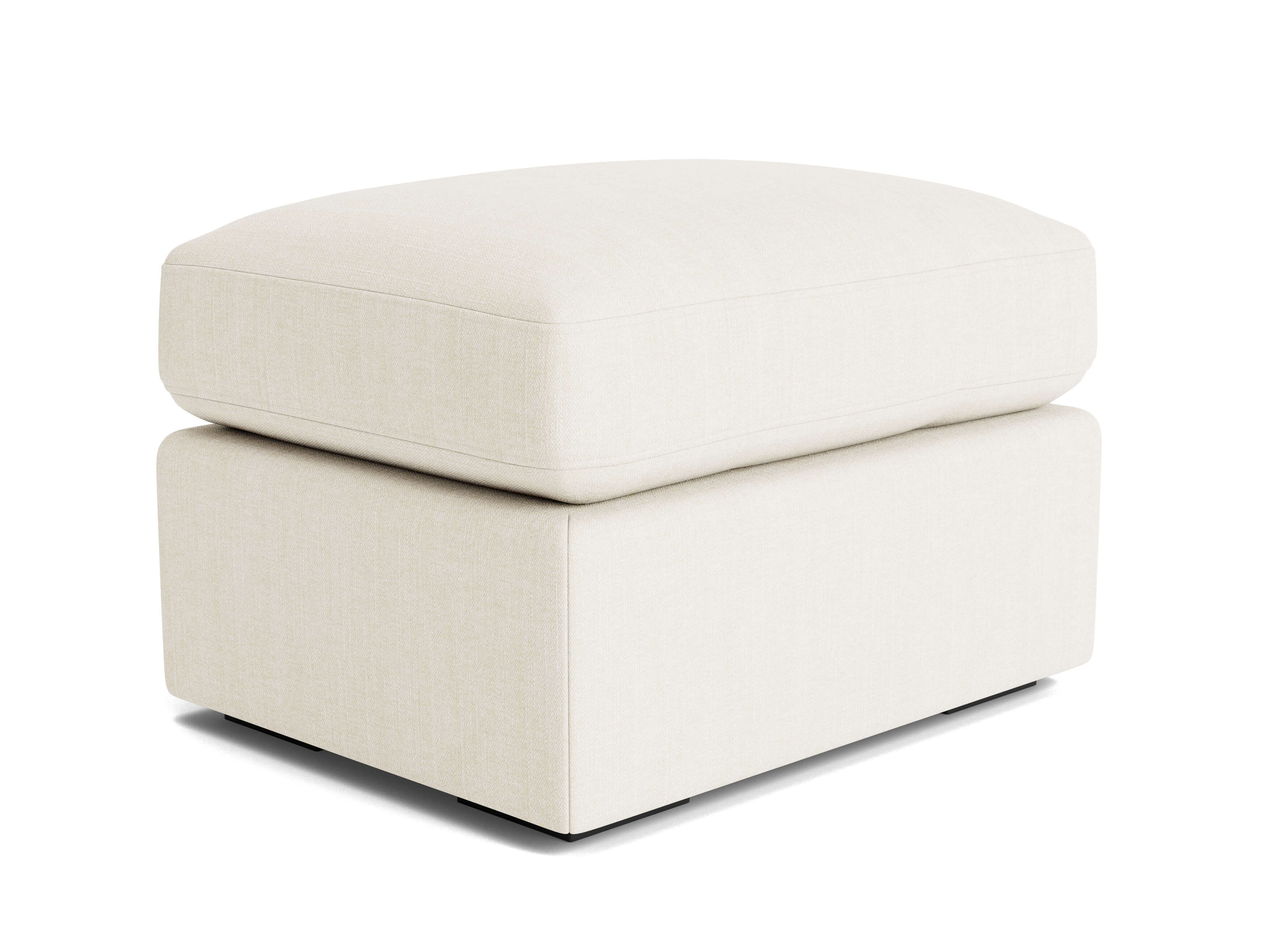 G: Franklin Ottoman in Juneberry Jasmine fabric