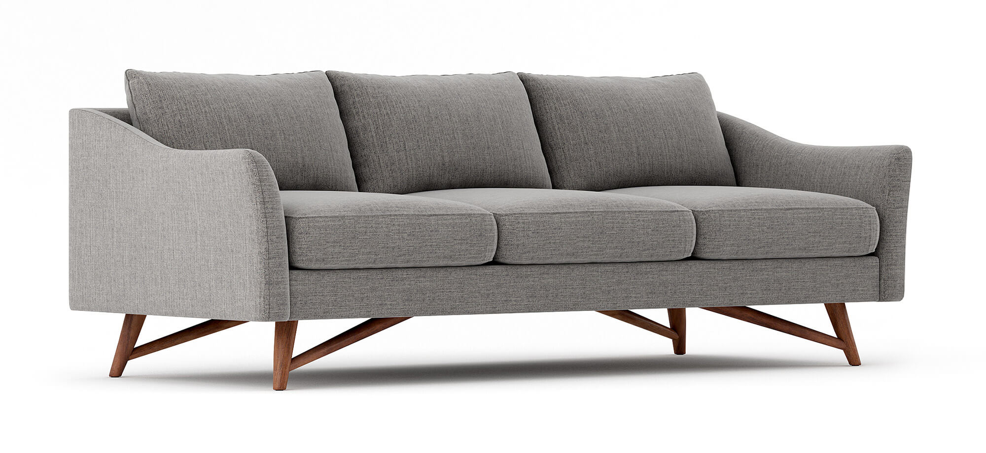 G: Shown in Smart Aluminum fabric and walnut base