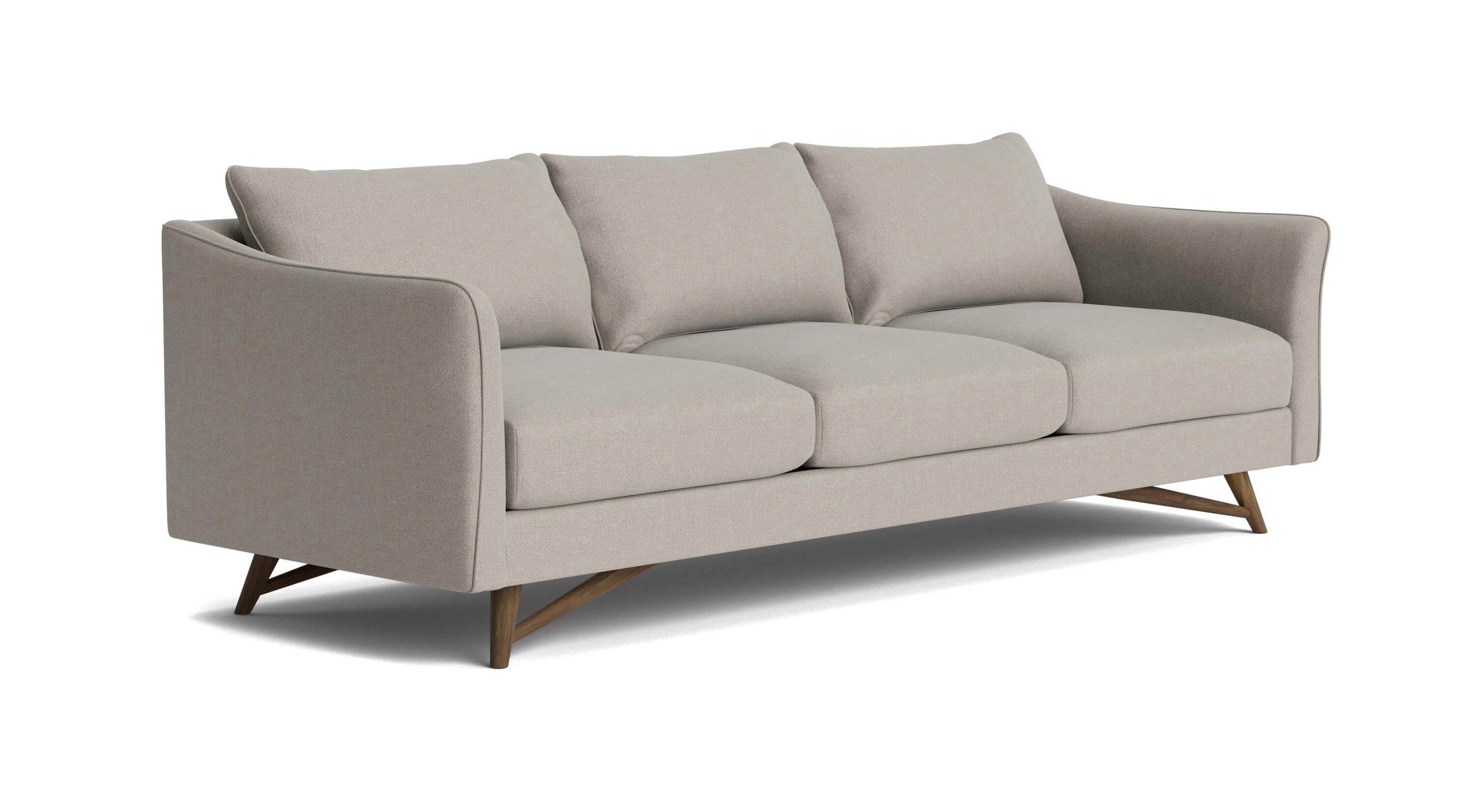 G: Gio Sofa in Stonecrop Linen Flax fabric