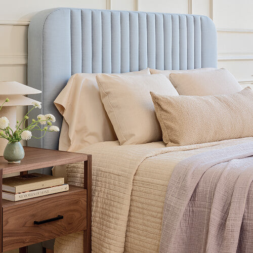 Pippen Bed with channeled headboard
