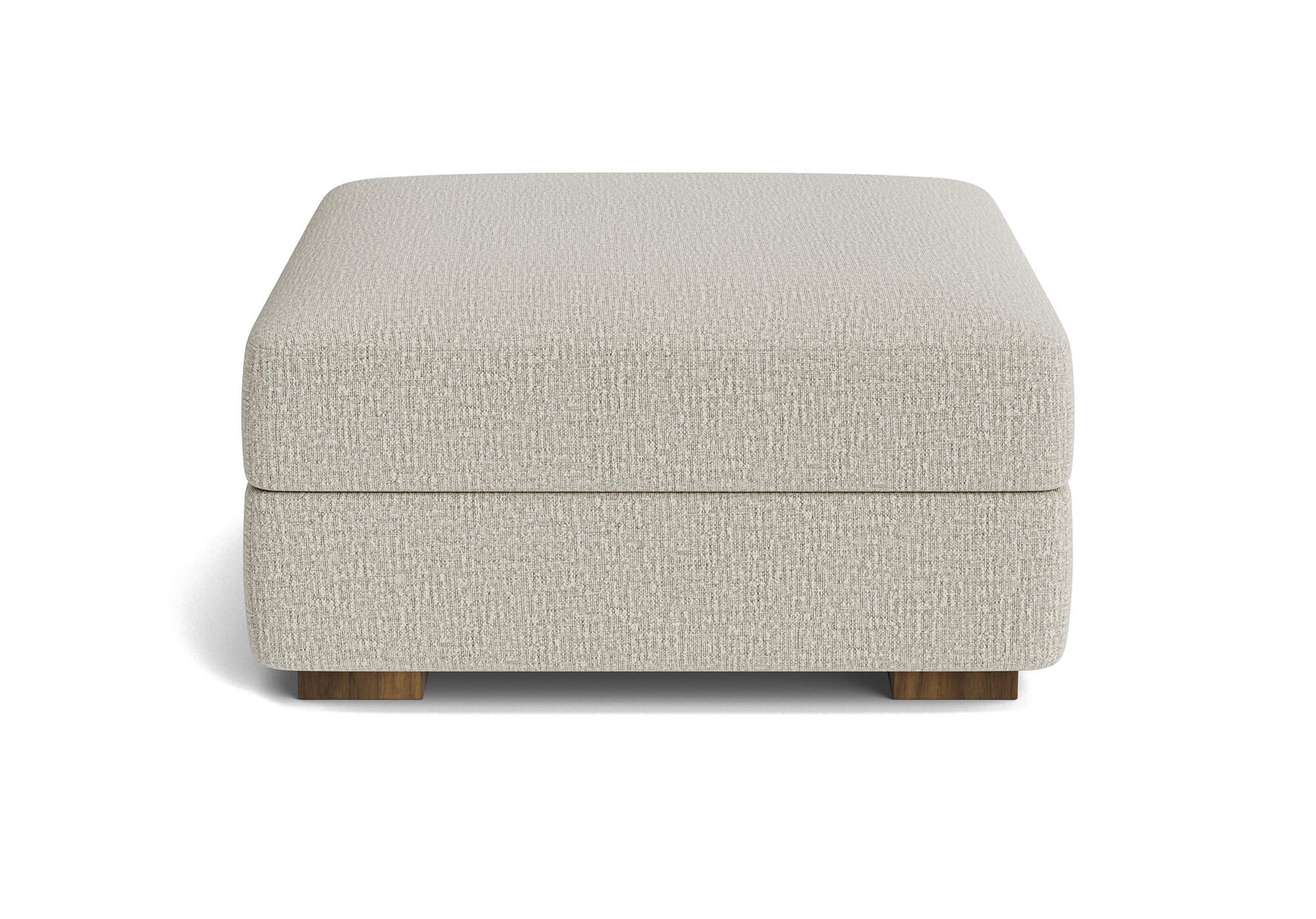 G: Idan Storage Ottoman in Ponderosa Parchment fabric