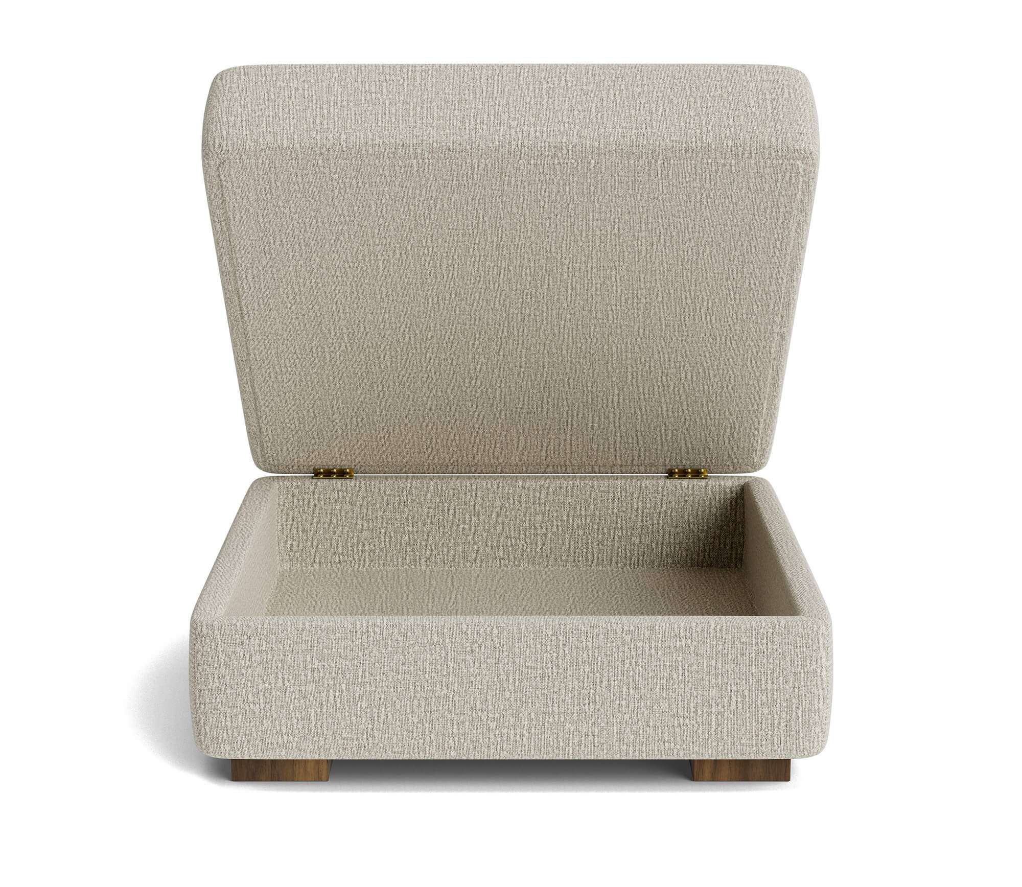 G: Idan Storage Ottoman in Ponderosa Parchment fabric