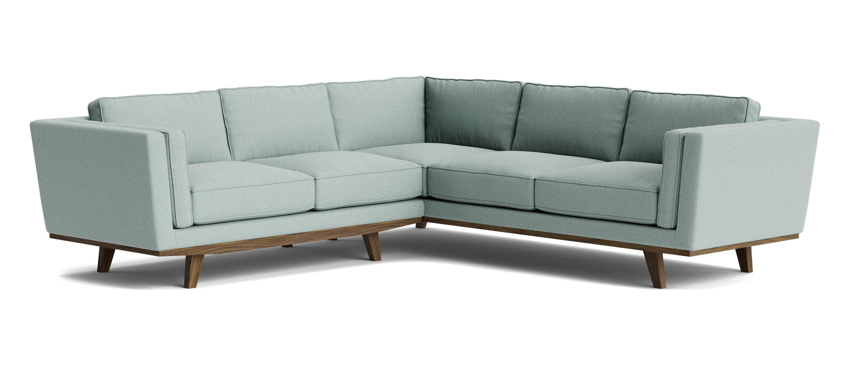 Kirnik Corner Sectional in Mahonia Verde fabric