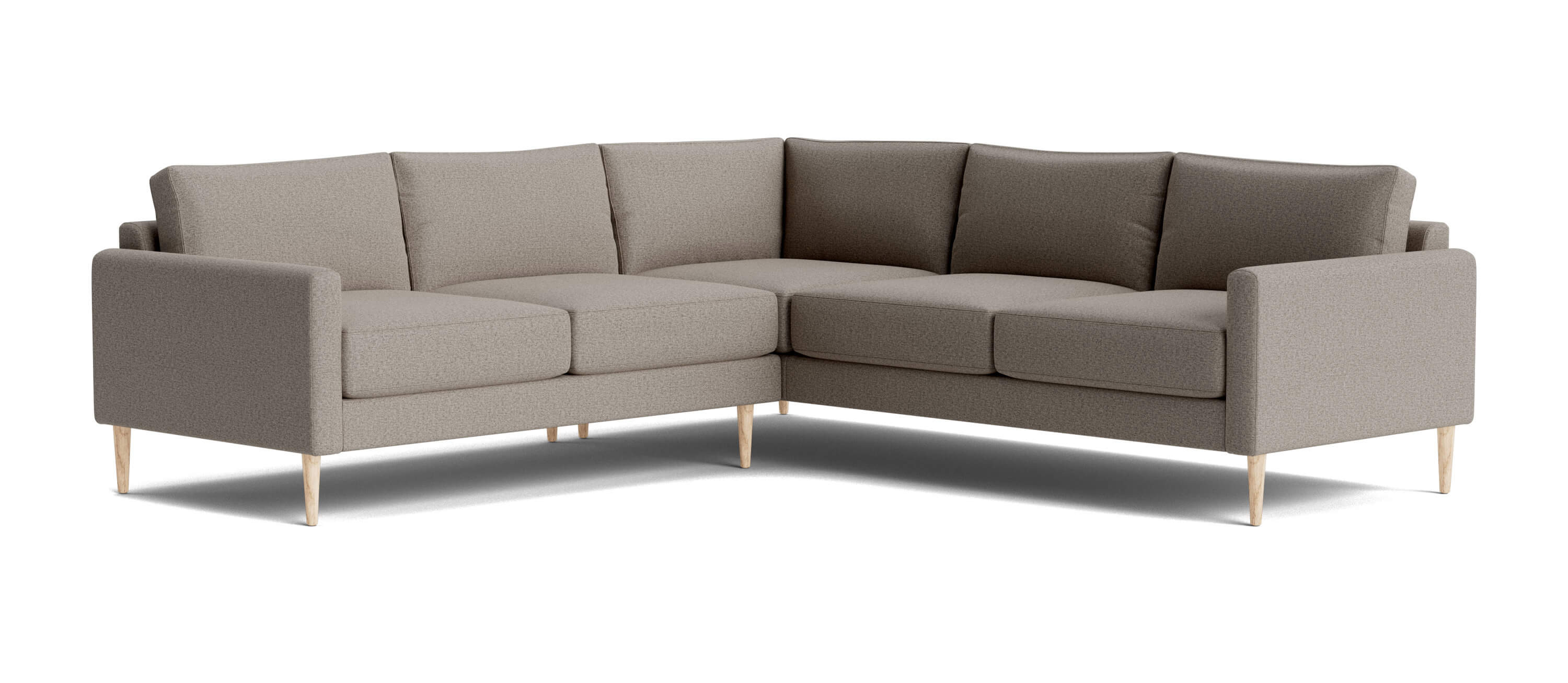 G: Lala Corner Sectional in Mahonia Latte fabric