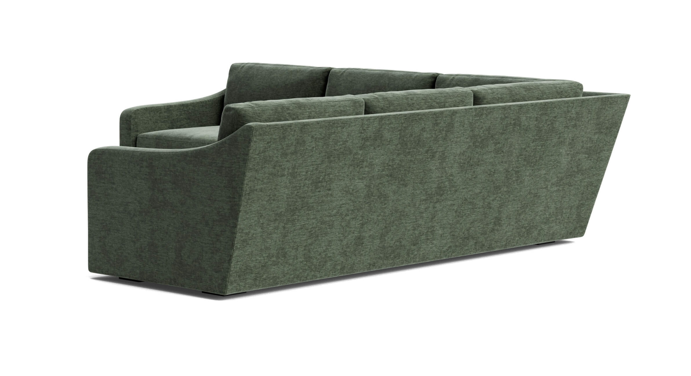 G: Meera Corner Sectional in Willow Chenille Jungle fabric