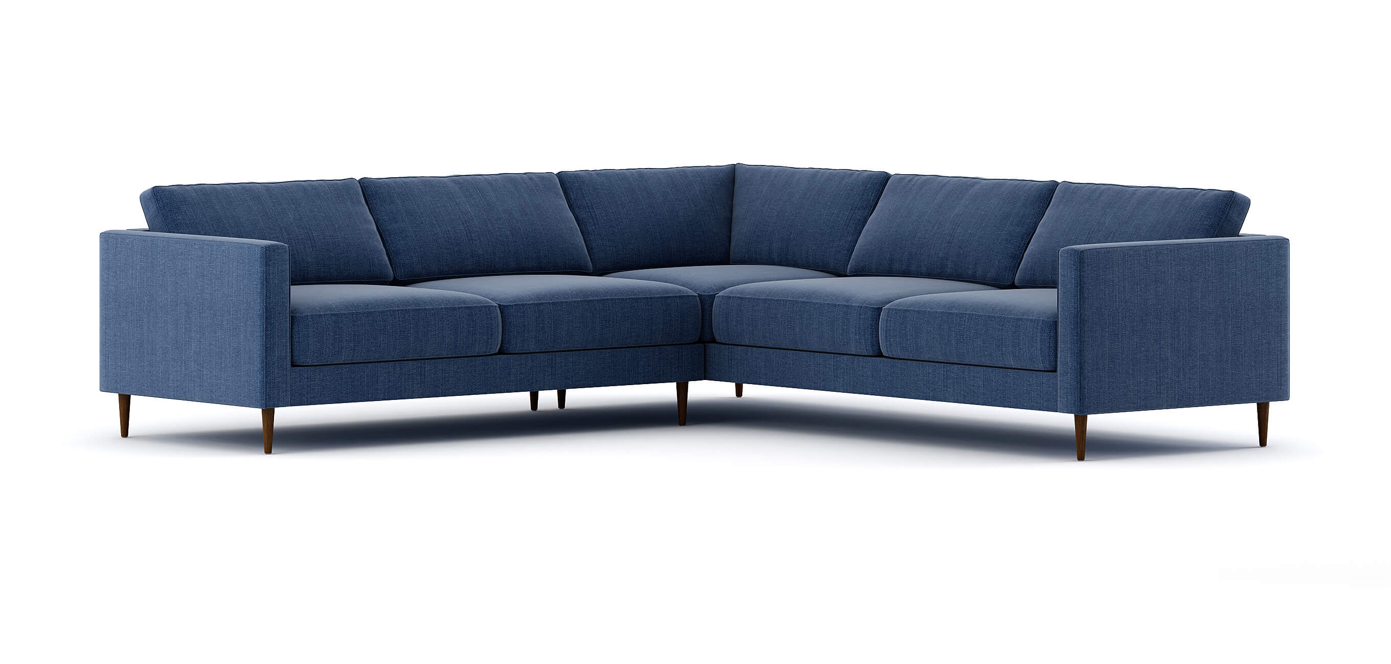 G: Mota Corner Sectional in Juneberry Ink fabric