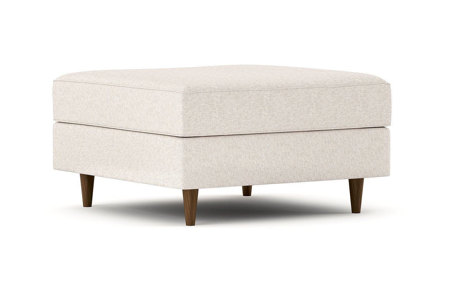G: Mota Ottoman shown in Texture Oyster fabric and Thom Cafe legs