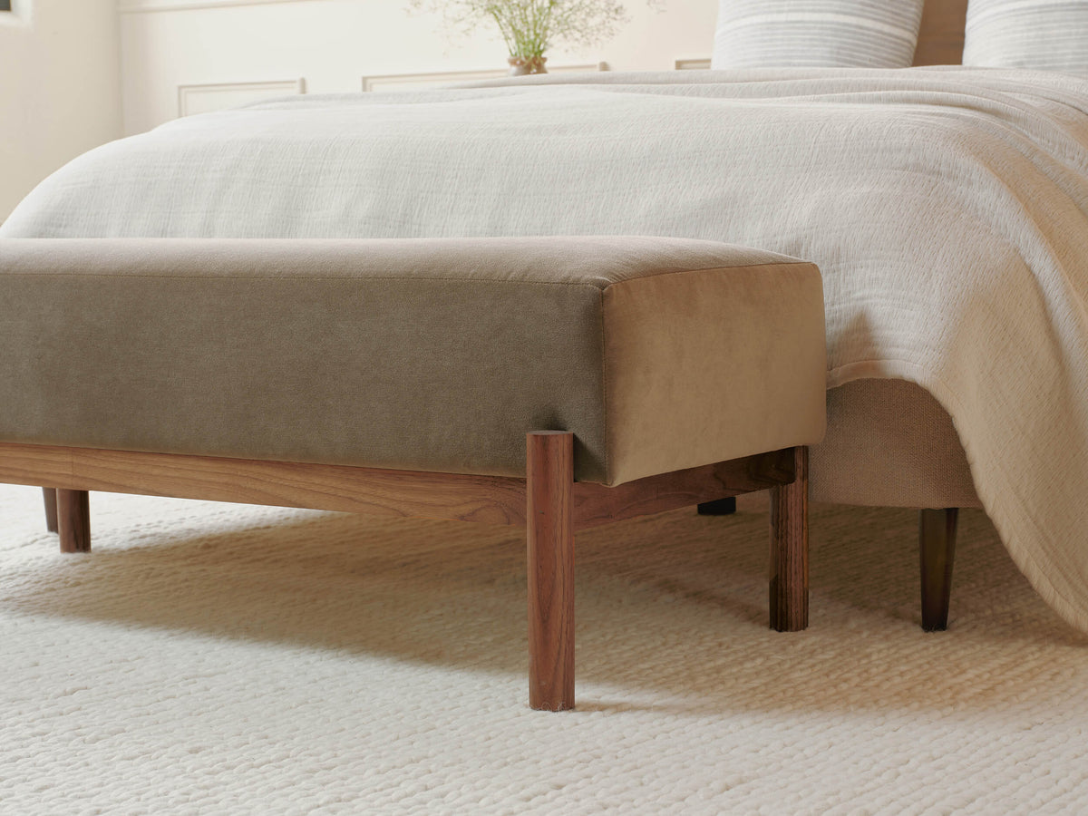 IRL: Paloma Bench in Acer Velvet Mocha and Deep Walnut