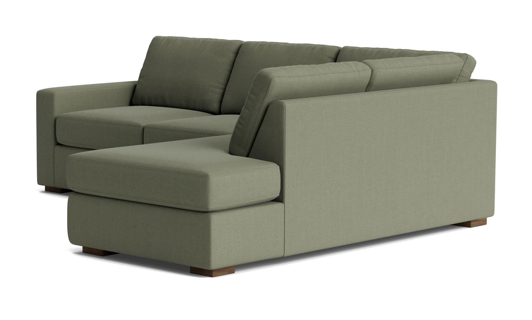 G: Rio Bumper Right Sectional in Juneberry Caribou fabric