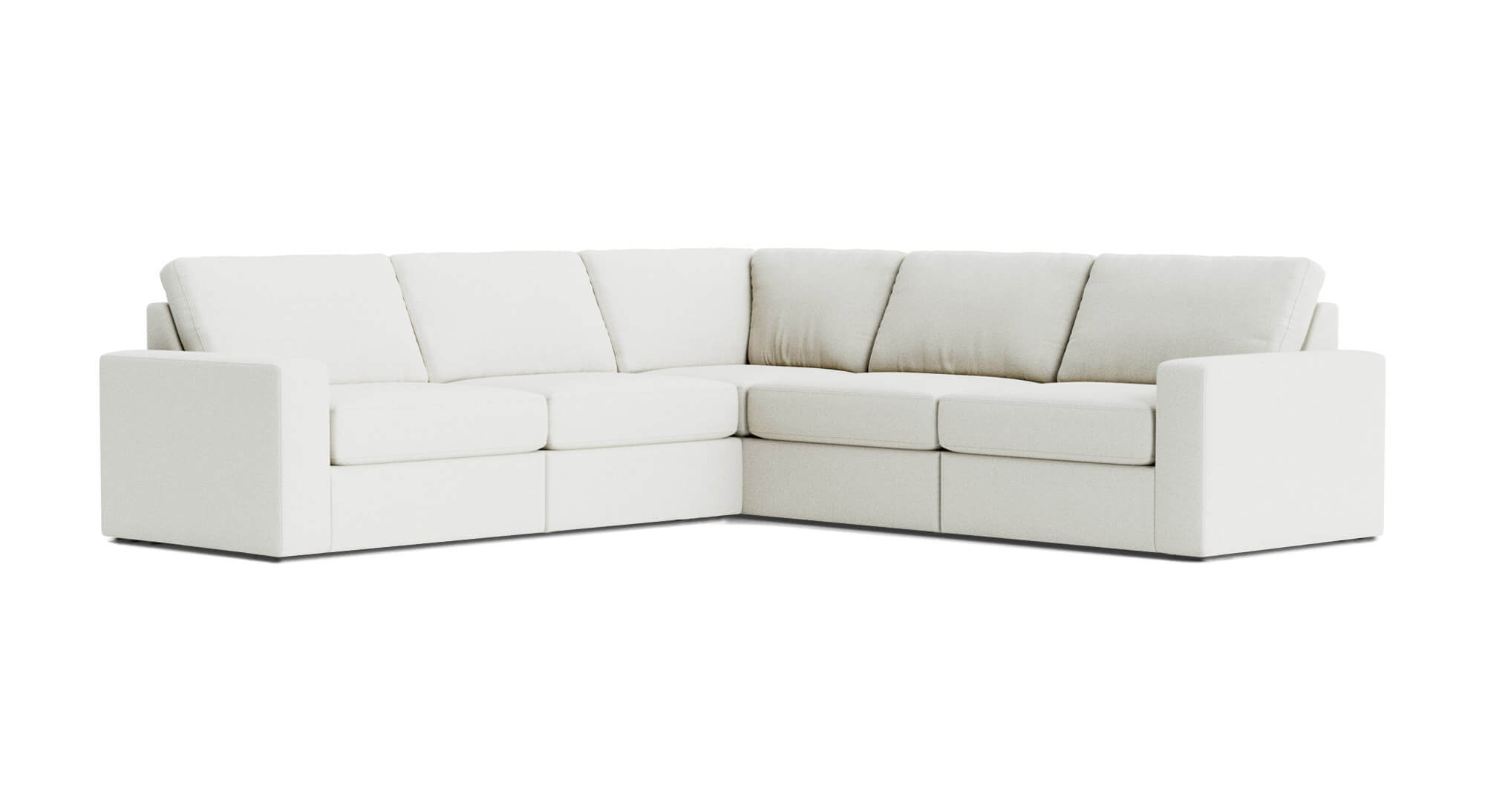 G: 5-Piece Corner Sectional in Mahonia Pearl fabric