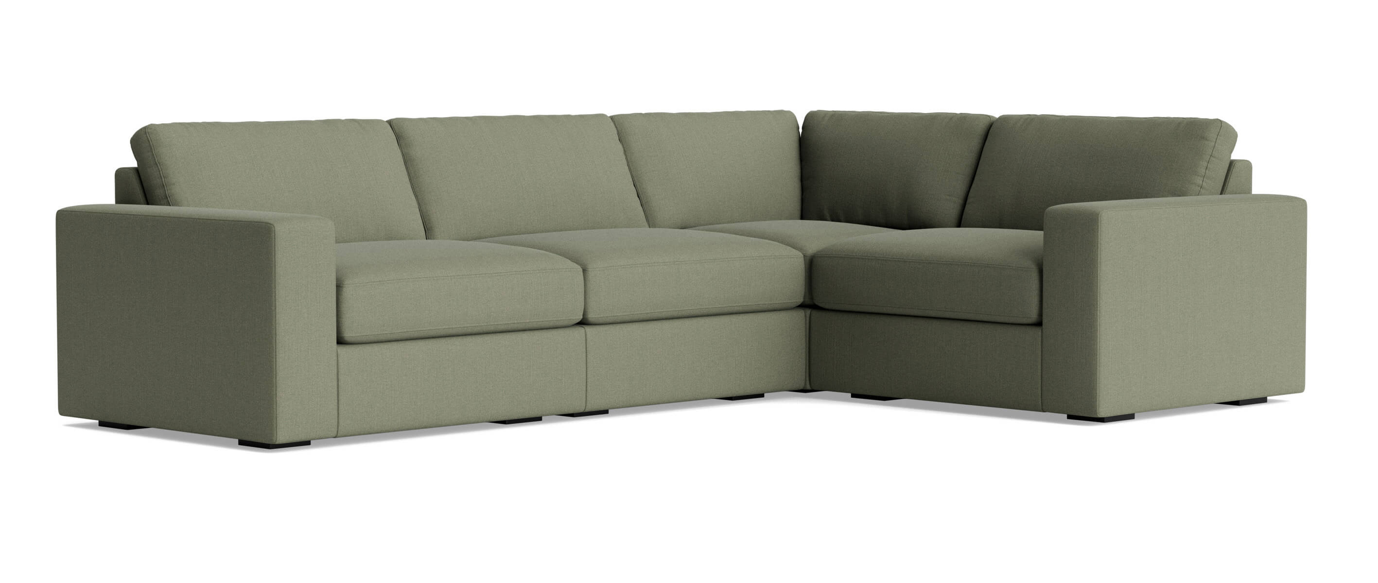 G: Rio Plush Modular Sectional in Juneberry Caribou fabric