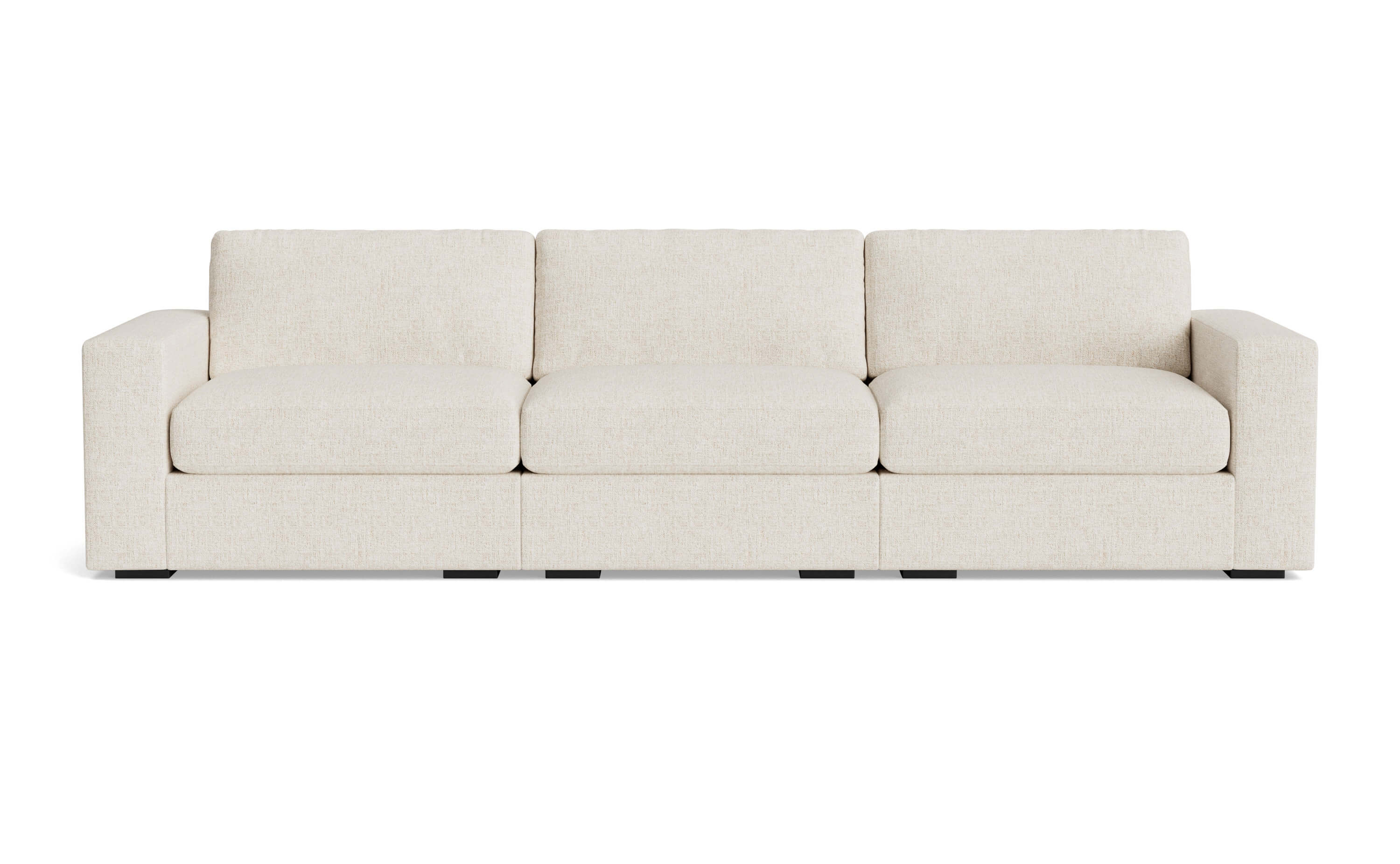 G: Rio Plush Modular Sofa in Huckleberry Chenille Snow
