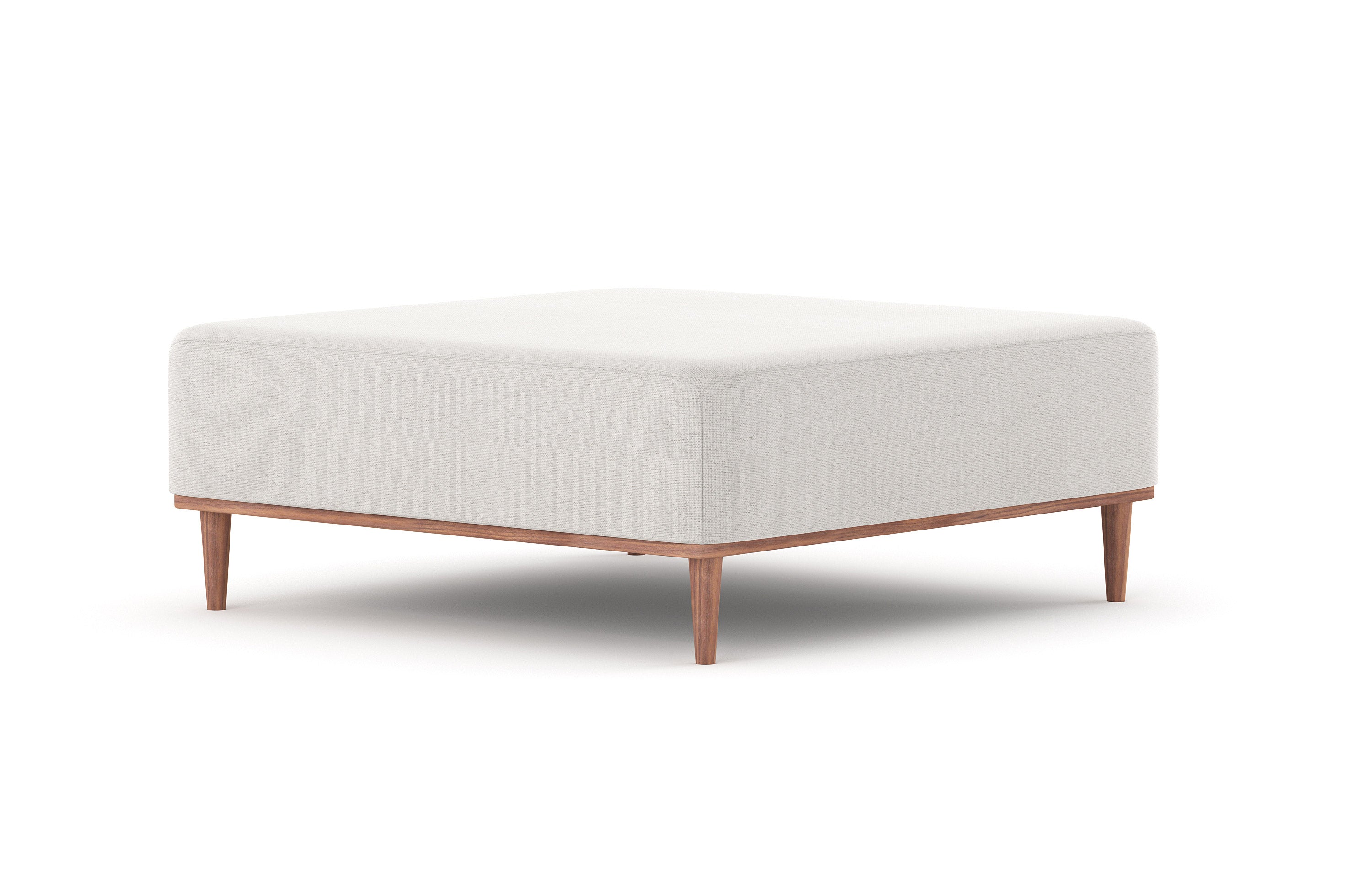 G: Shown in Texture Oyster fabric with a solid walnut base.
