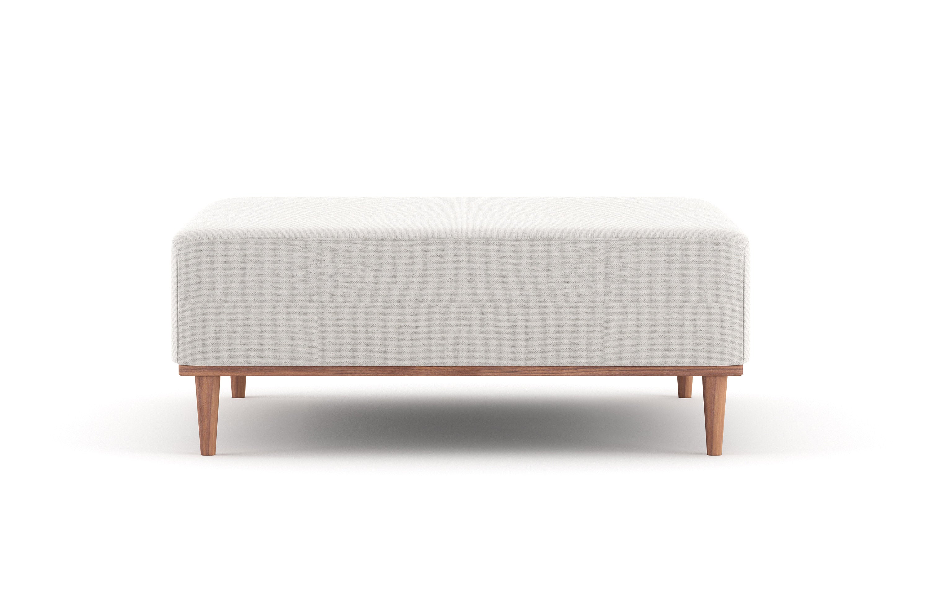 G: Shown in Texture Oyster fabric with a solid walnut base.