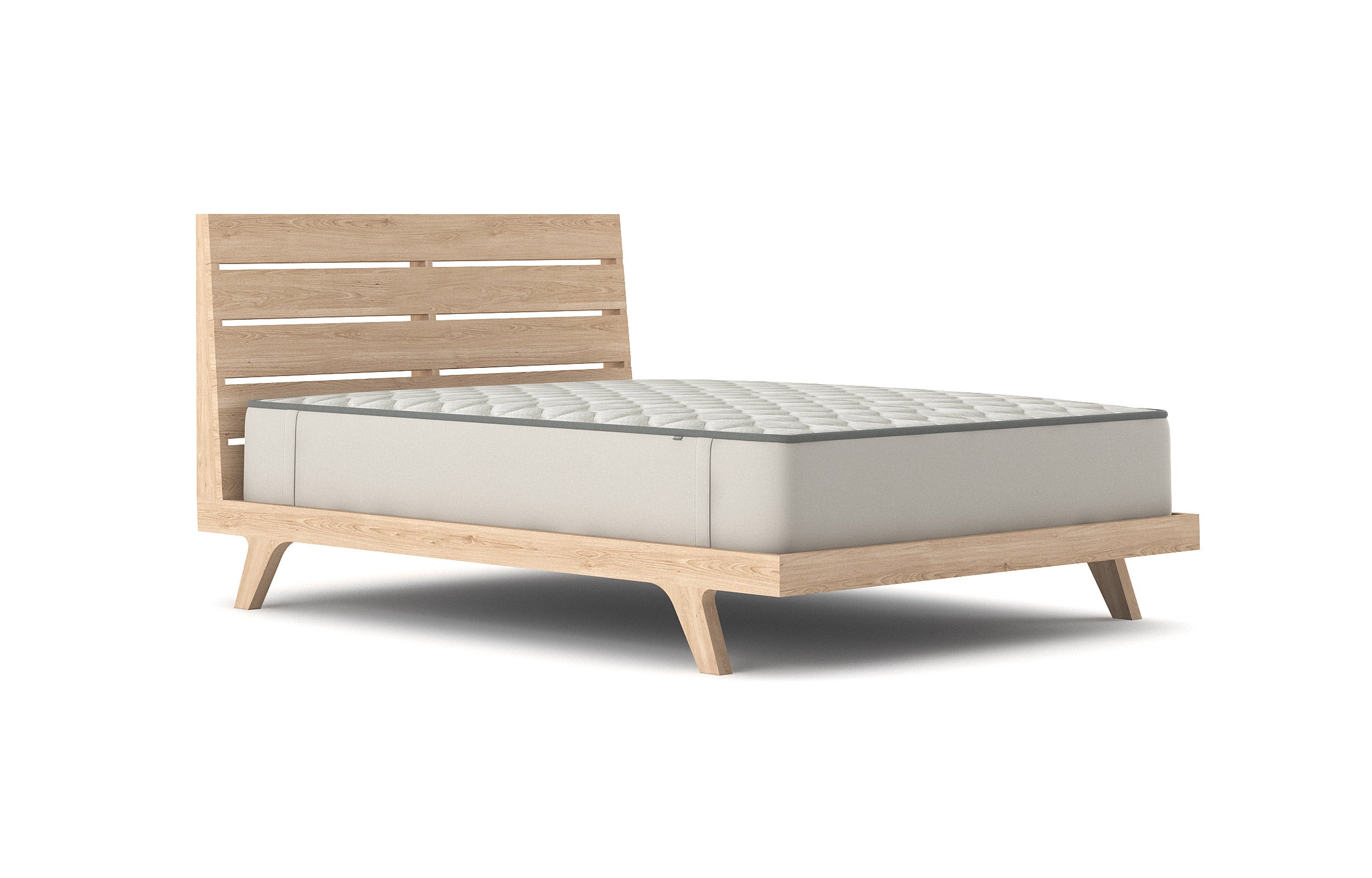 Palder Bed in Full Maple with mattress
