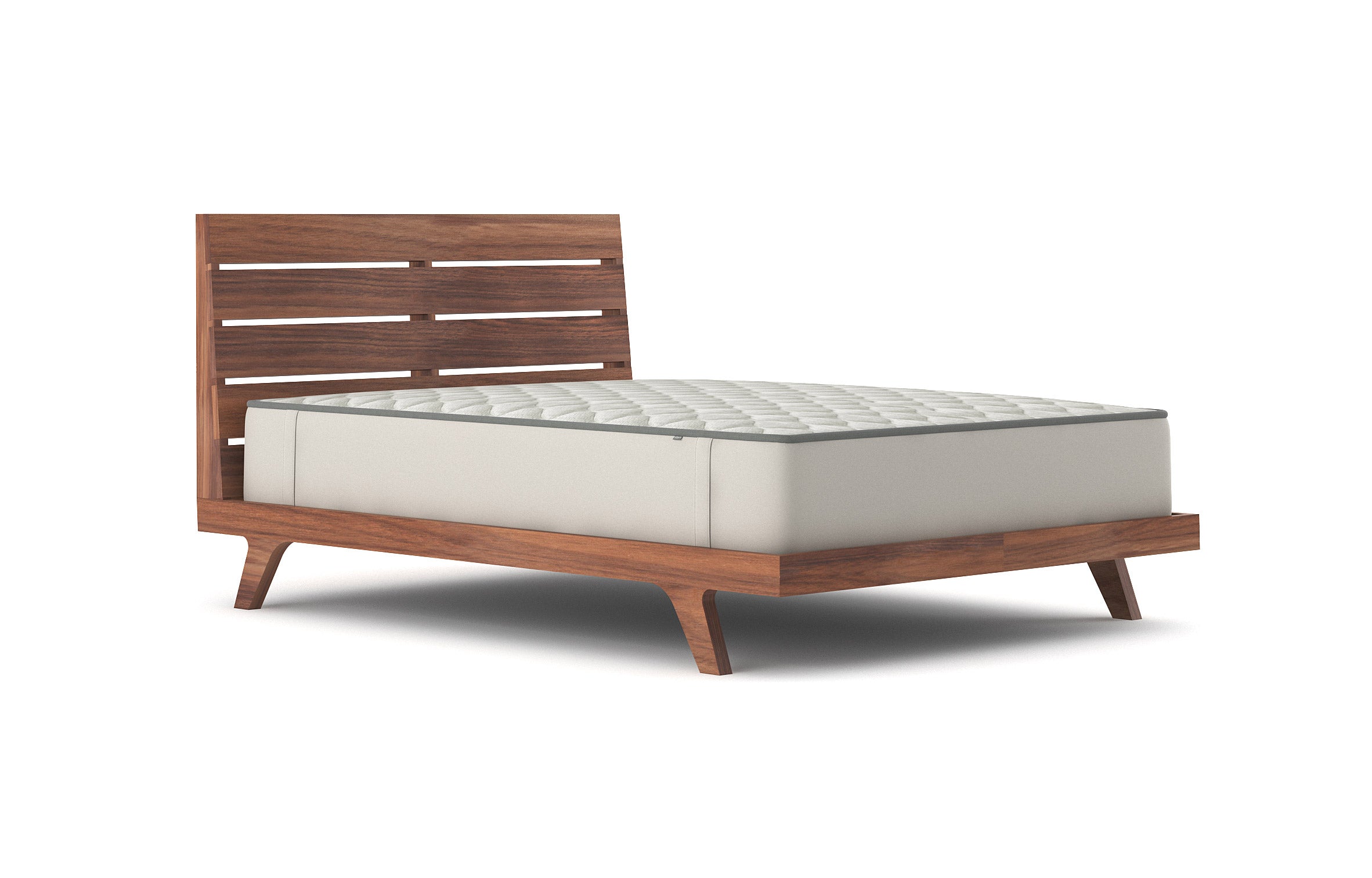 Palder Bed in Full Walnut with mattress