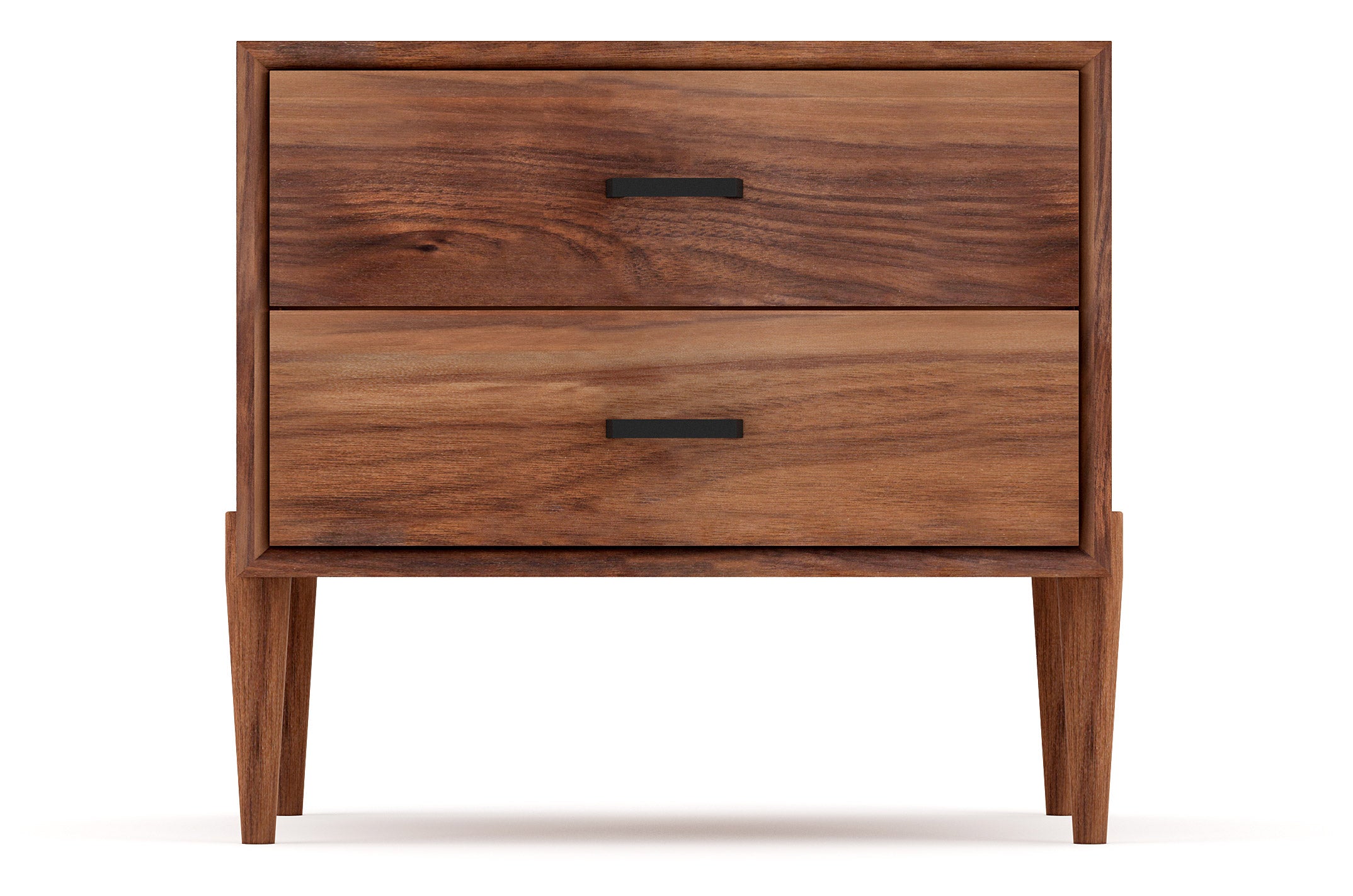 Shown in walnut with black pulls