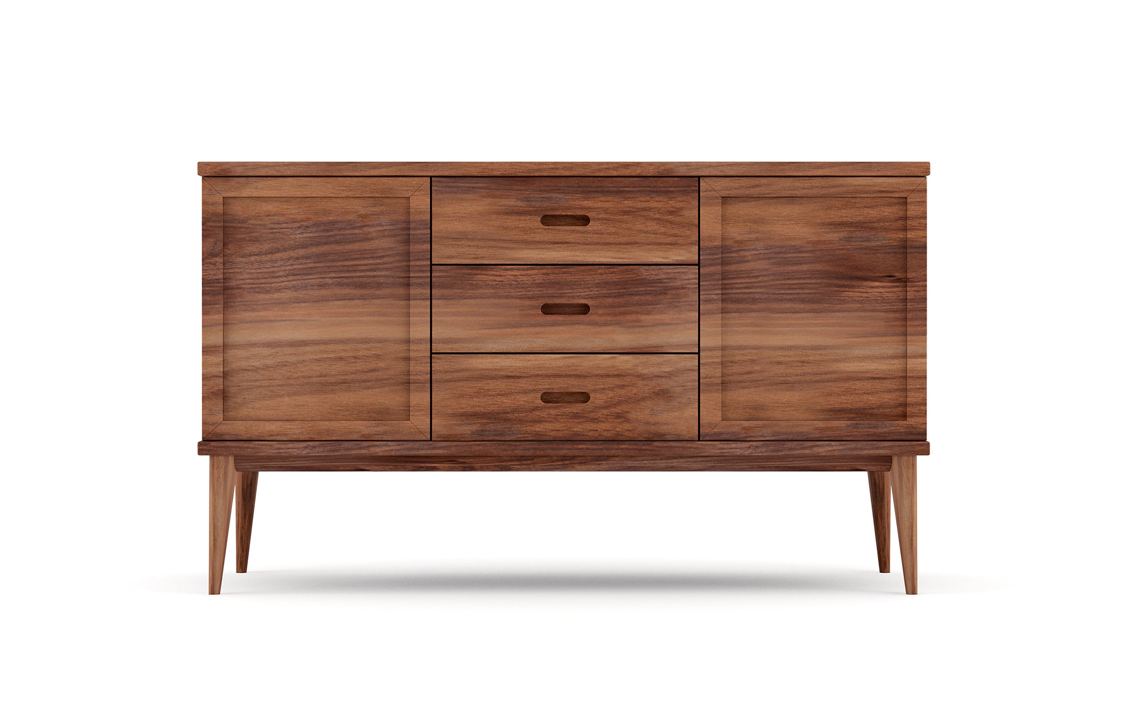 Harrison Credenza in Walnut from Front