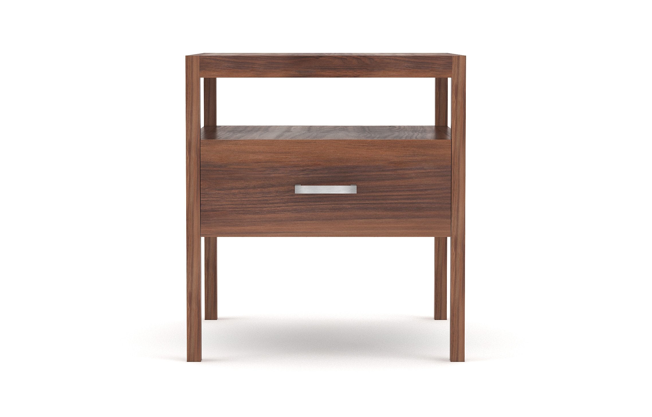 Palder Side Table With Brushed Pull in Walnut